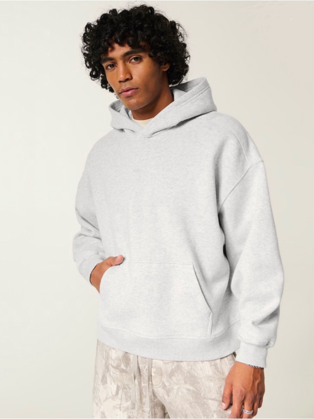 Hollister Feel Good Super Boxy Logo Hoodie